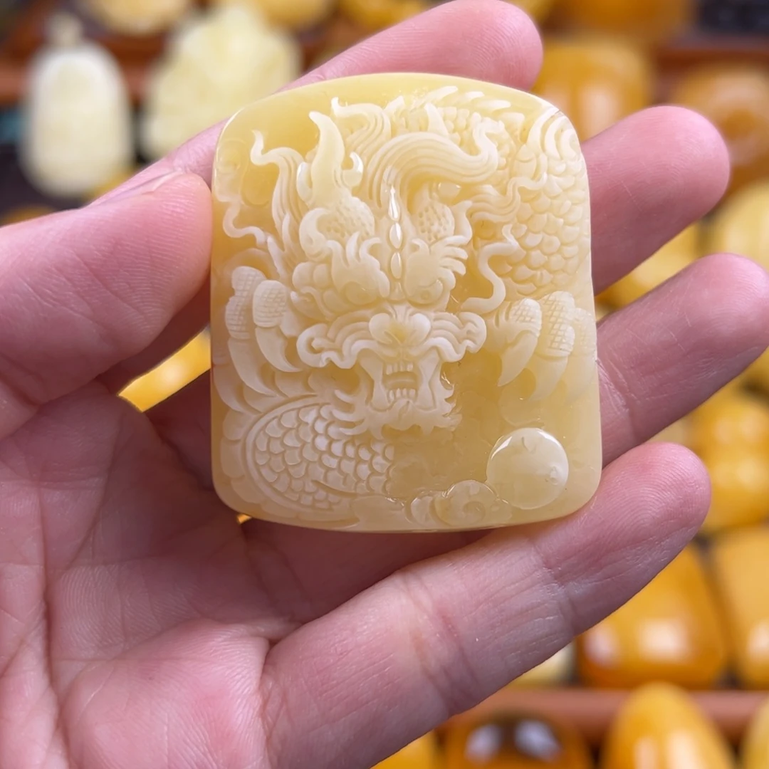 琥珀颈饰未镶嵌纯天然琥珀蜜蜡无优化