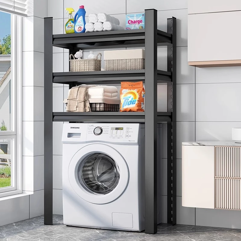 家用货架洗衣机上方置物架浴室马桶收纳架客厅阳台落地多层储物架