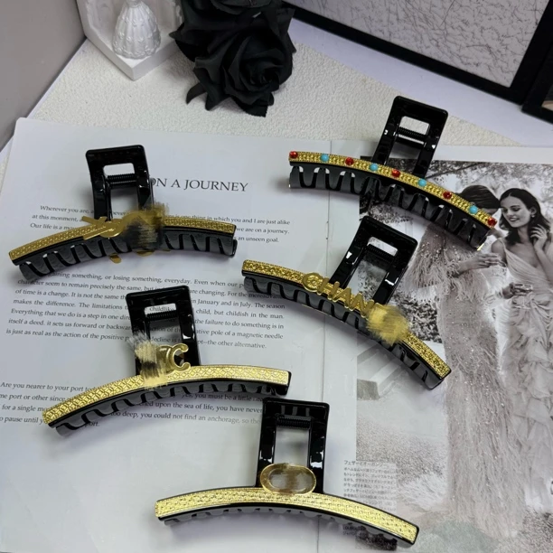 女法式森系日韩抓夹简约风发夹瑞丽风千金风