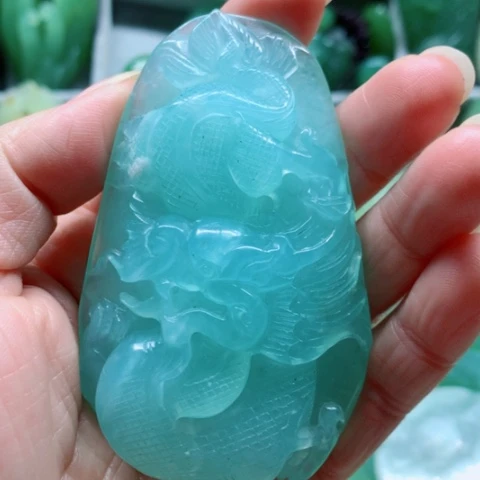 蛇纹石玉未镶嵌手把件