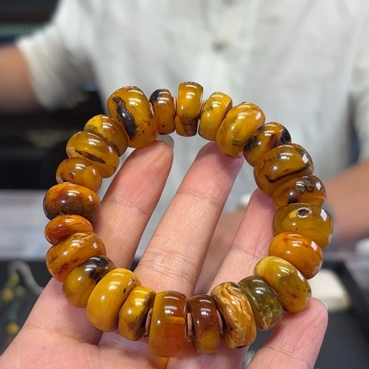 蜜蜡颈饰未镶嵌蜜蜡