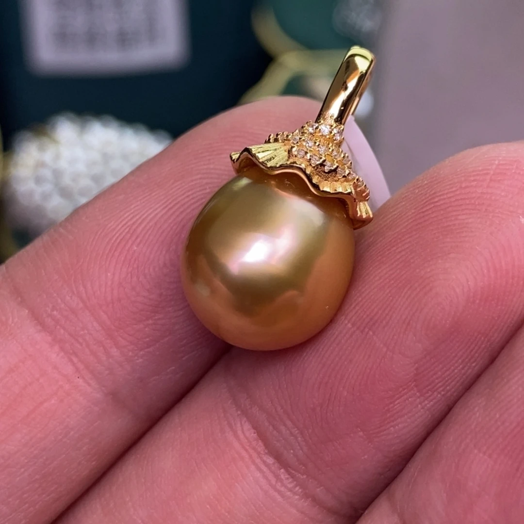 颈饰银S925镶嵌海水珍珠