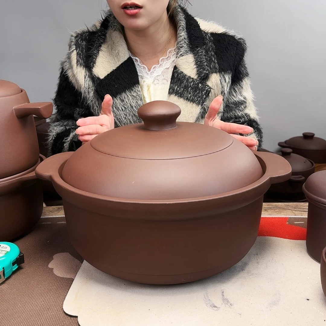 紫砂砂锅8升 微微微瑕