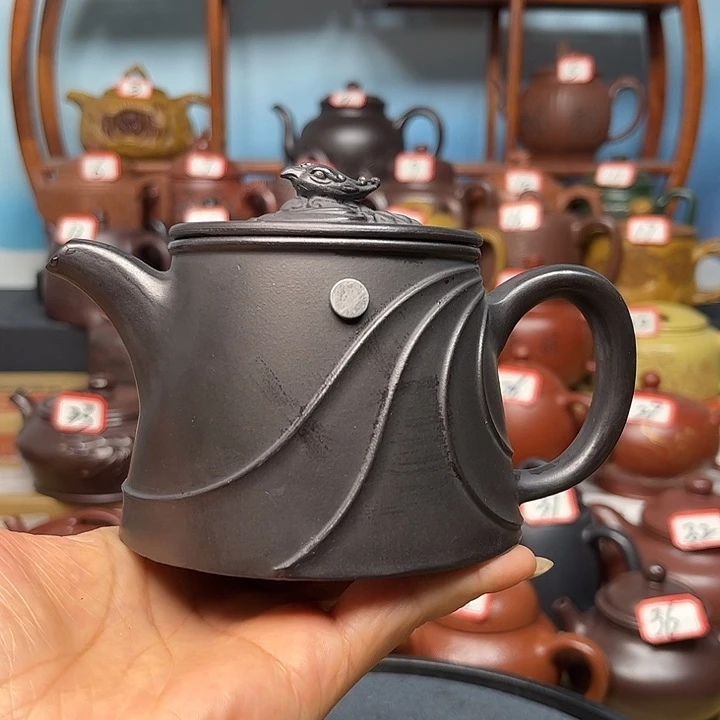 茶壶紫砂微瑕不带证书礼盒250cc