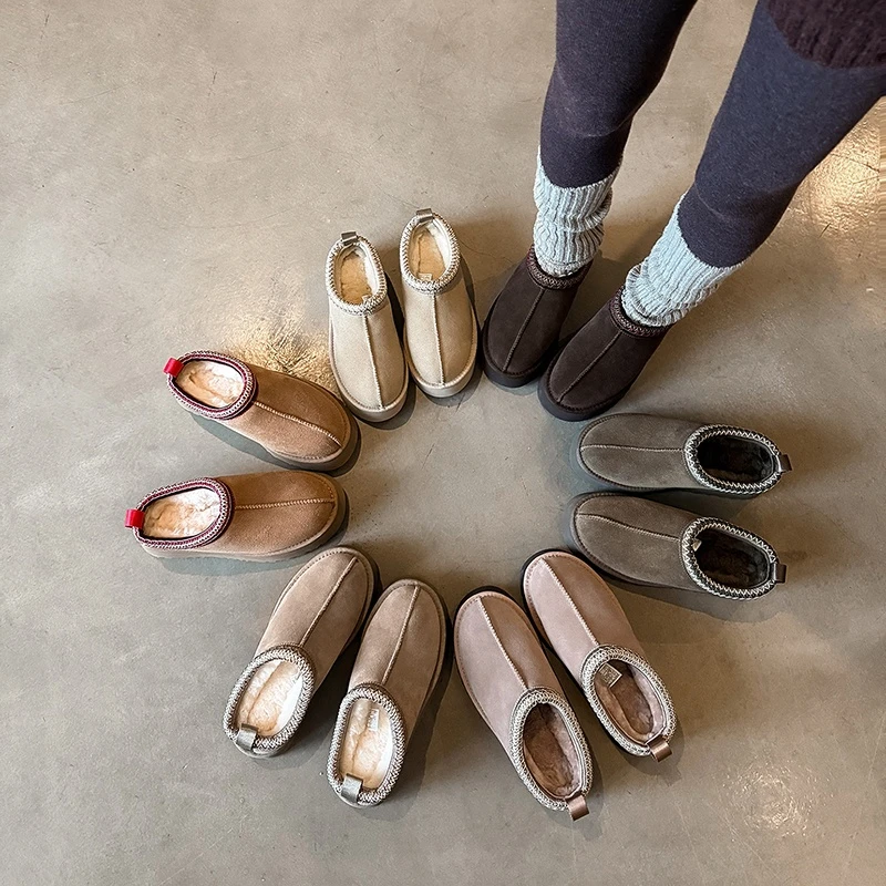 跟高4cm 通勤休闲百搭舒适厚底包头拖冬季简约学院风时尚保暖半拖