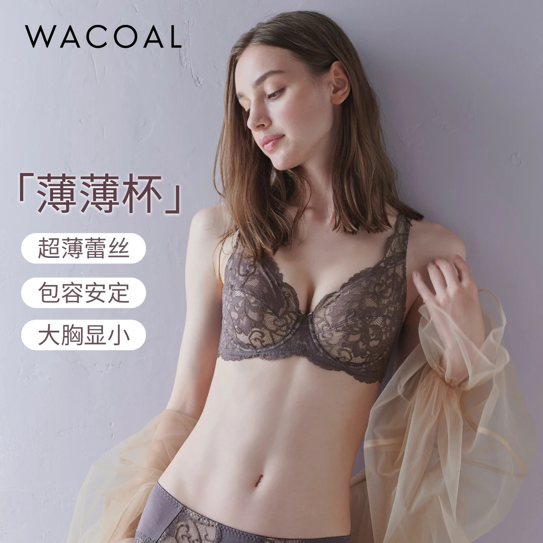 超薄大胸显小全罩杯大码内衣WB8615