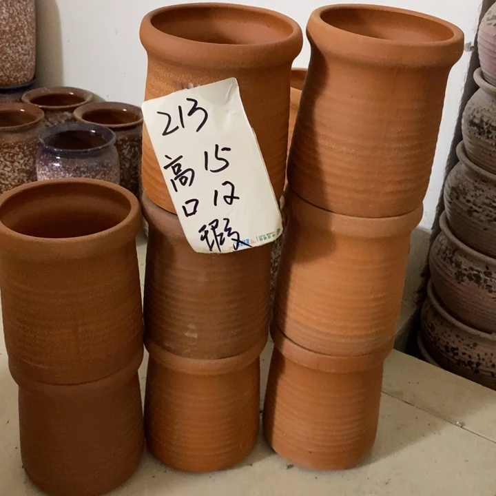 粗陶红陶绿植花盆213