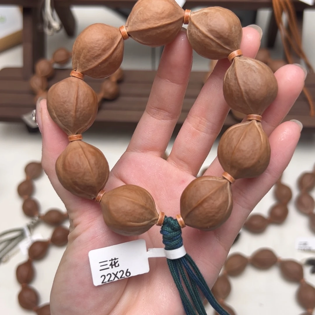 大***川橄榄核手串/手链22.26梅林铁核