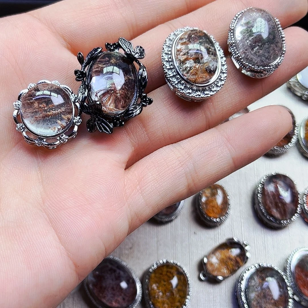 紫晶颈饰银S800镀金镶嵌暴***克