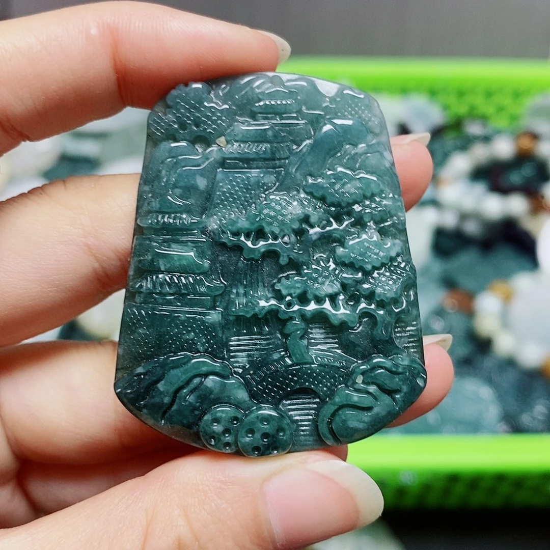 颈饰未镶嵌翡翠纯天然