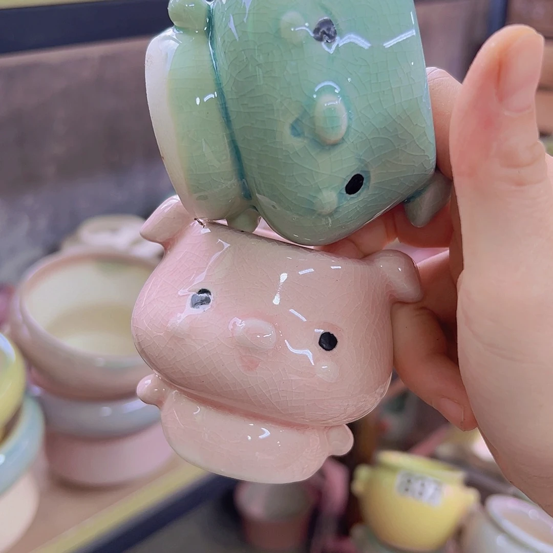 陶瓷花盆当场满12包邮