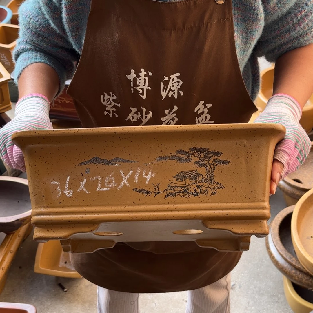 紫砂花盆盆景艺术