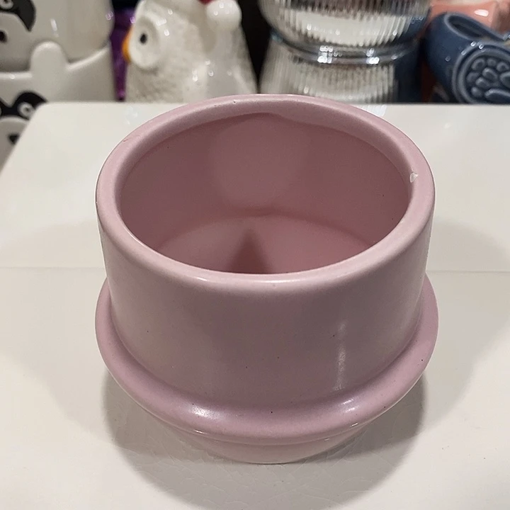 摆件陶盆有孔 瑕疵介意勿拍