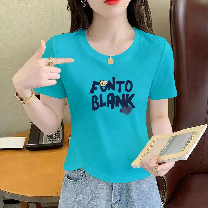 2025夏季新款别致纯棉短袖T恤女百搭不规则设计显瘦圆领上衣洋气