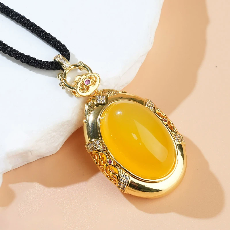 【厚爱公主专享】玛瑙蛋面吊坠 A01647多样性发一