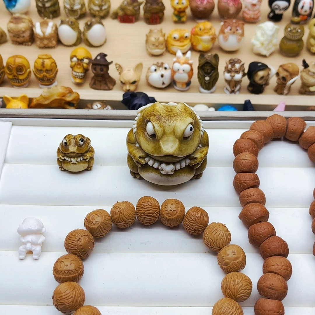 紫金鼠吊坠手工打磨手链