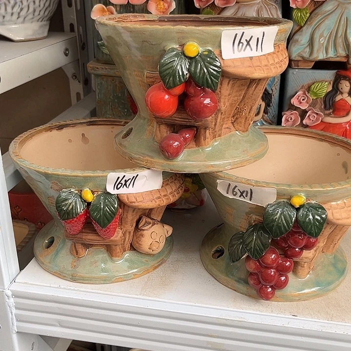 粗陶材质多肉花盆