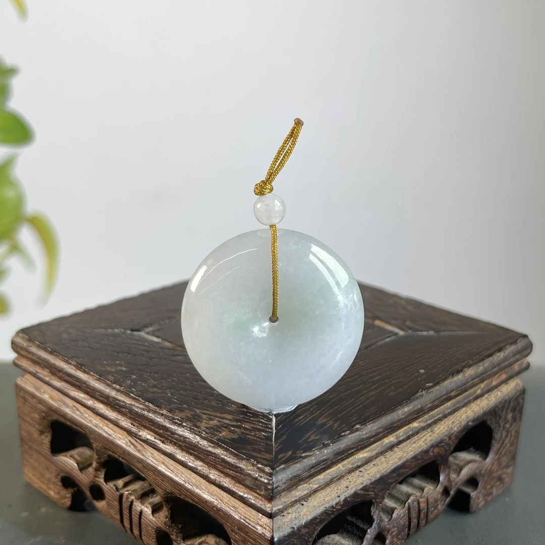 JGW06-31  天然缅甸A货翡翠  平安扣