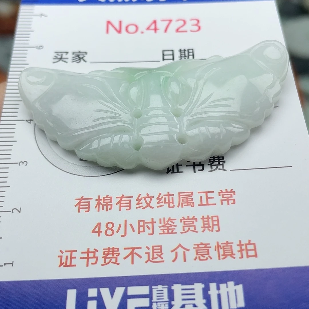 翡翠未镶嵌挂件4723