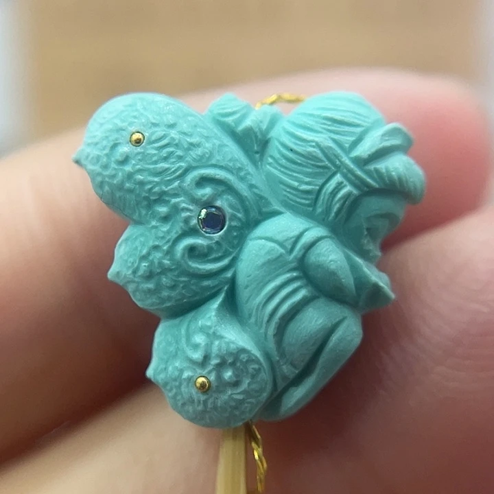 绿松石未镶嵌珠宝奇石