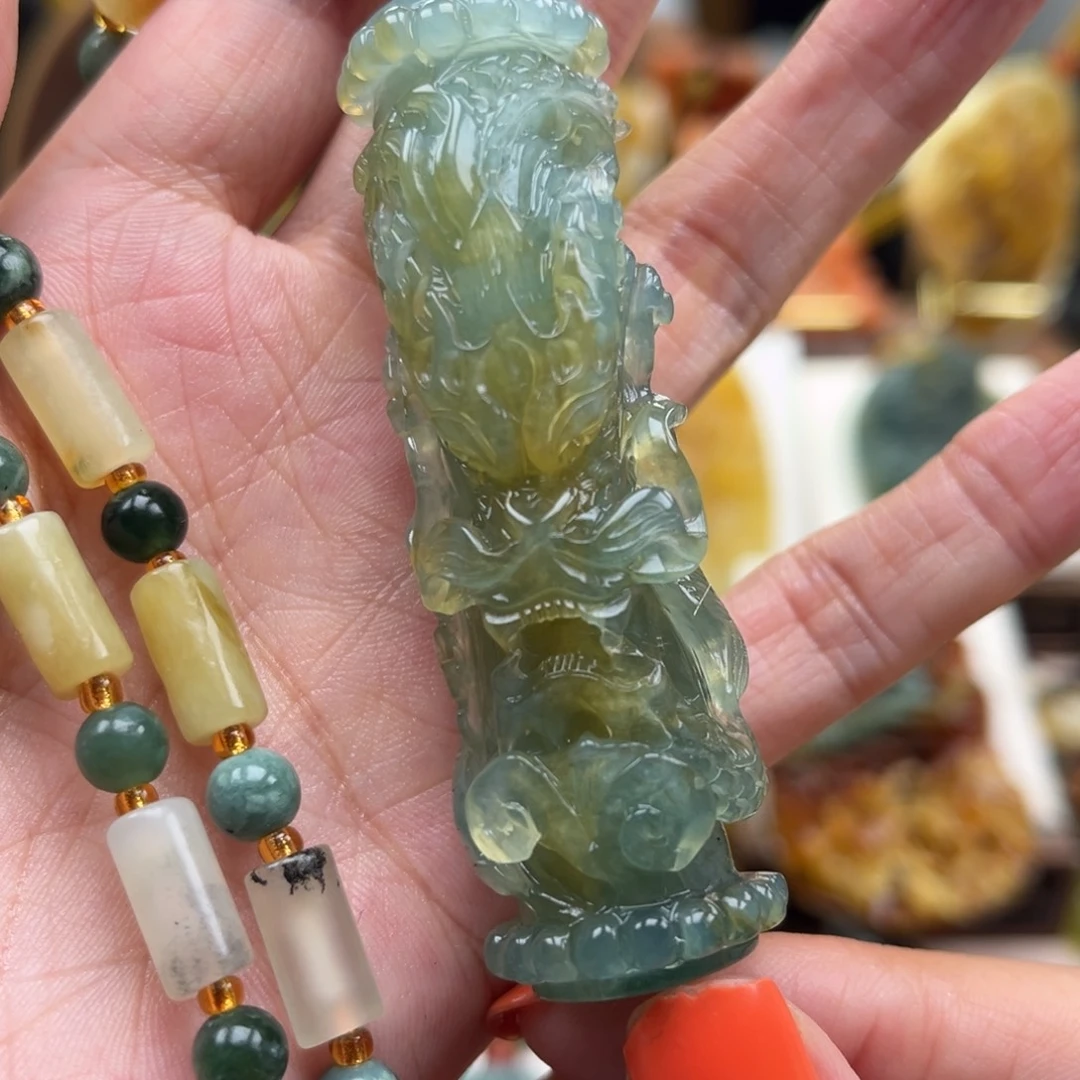 岫玉未镶嵌挂件挂件