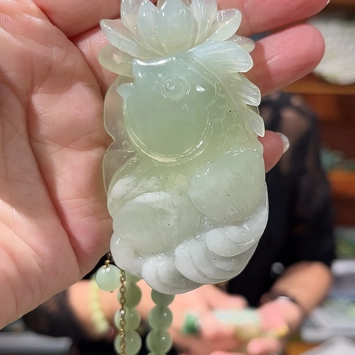 未镶嵌岫玉毛衣链