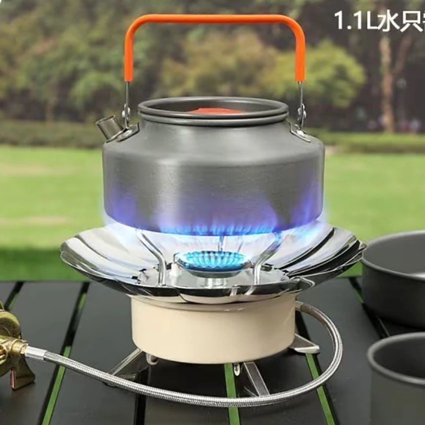 防风莲花大号卡式炉可折叠带加长钢丝管