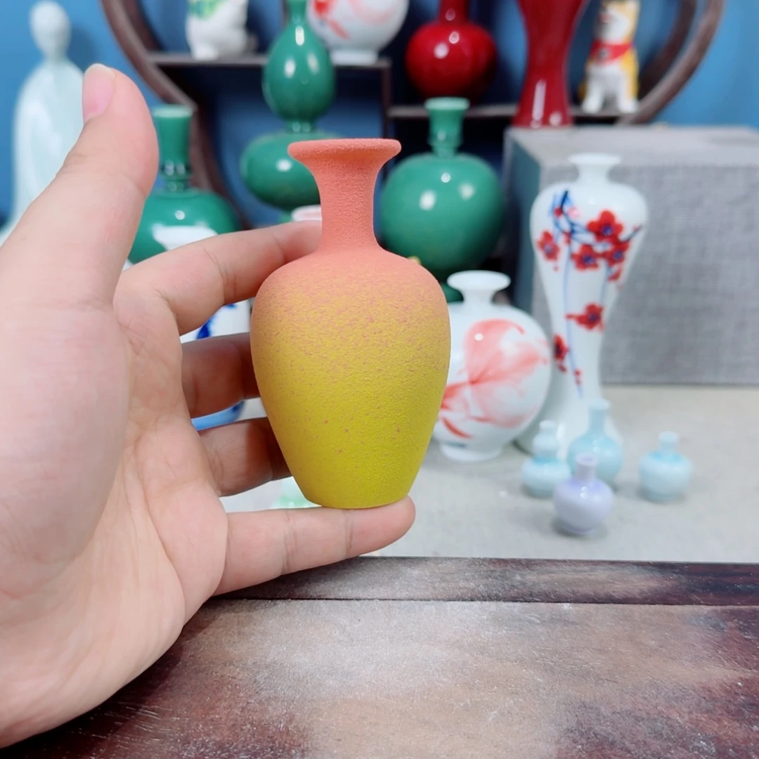 陶瓷手工小花器摆件