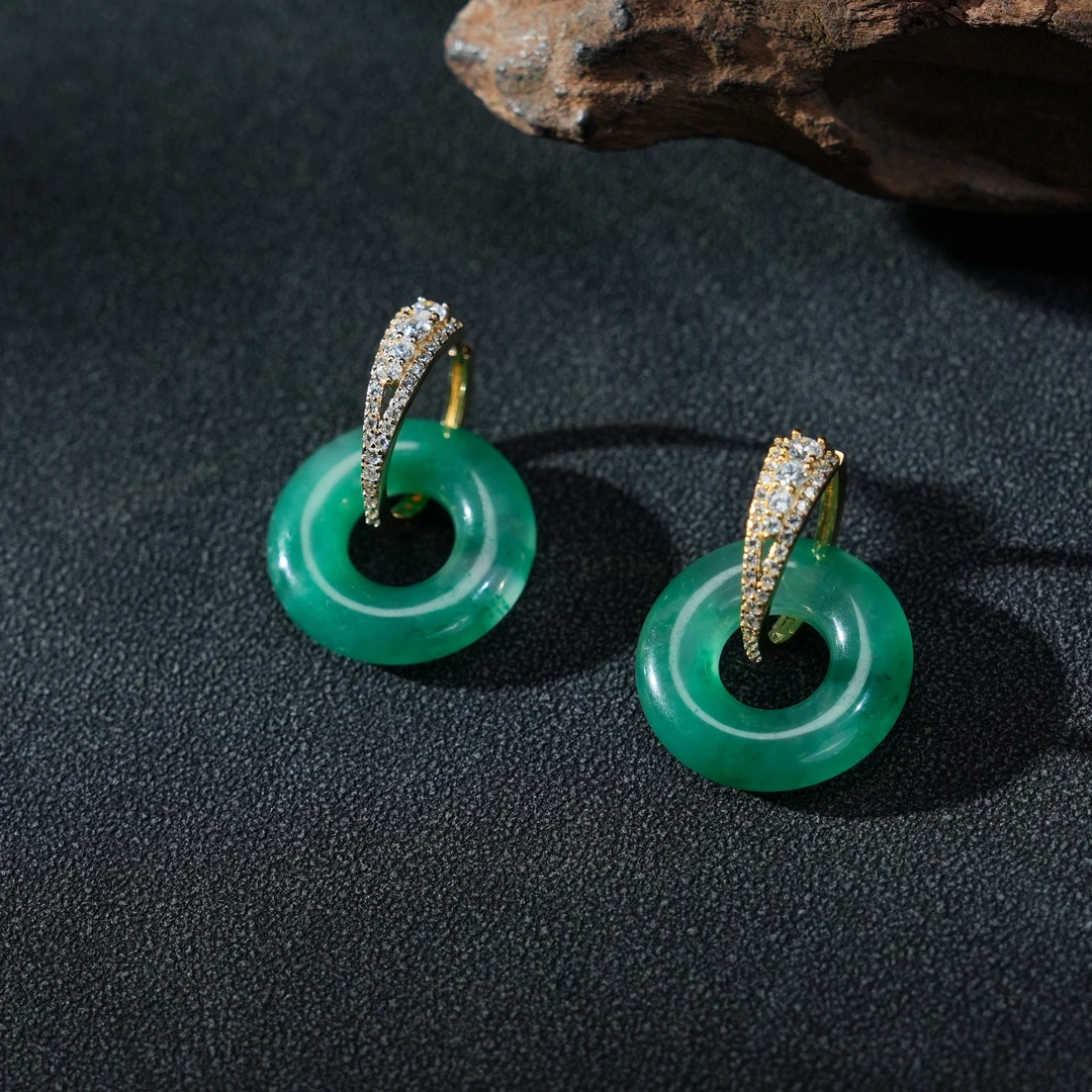 【一菲臻选】非洲翠耳饰-CW62|BYZ4