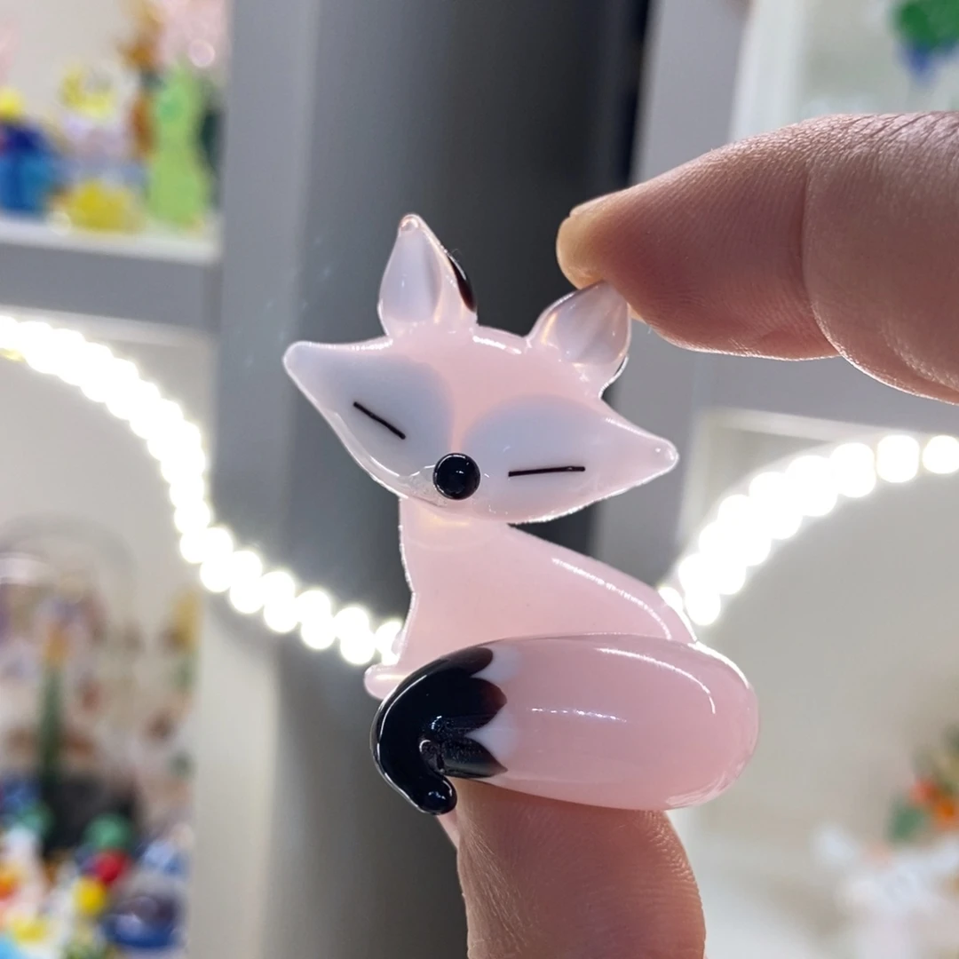 手工艺品琉璃粉色