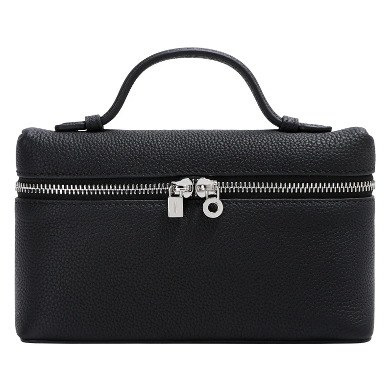 LP19饭盒包层牛皮新款手提单肩包小方包真皮女包2025