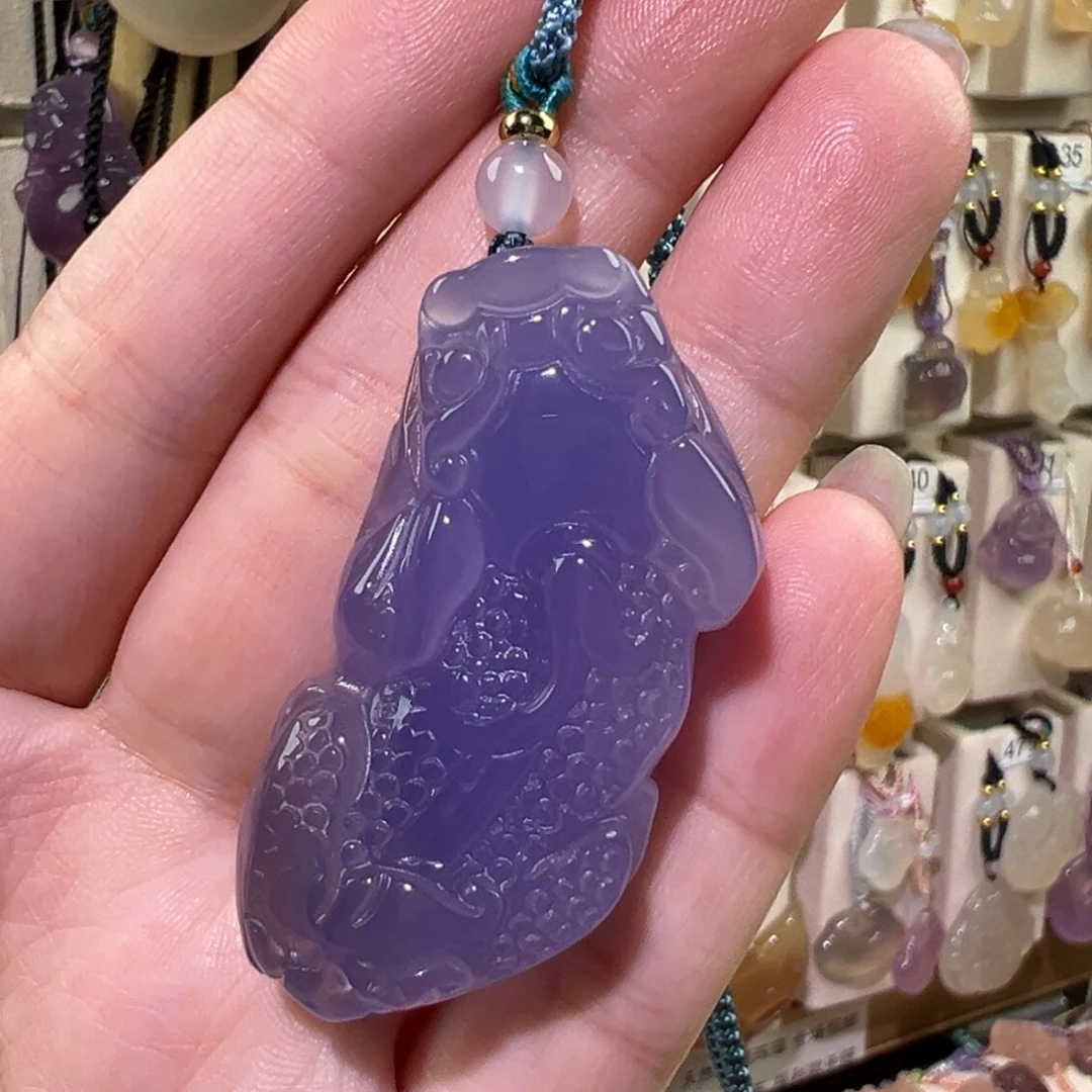 玛瑙/玉髓未镶嵌吊坠(赠链)