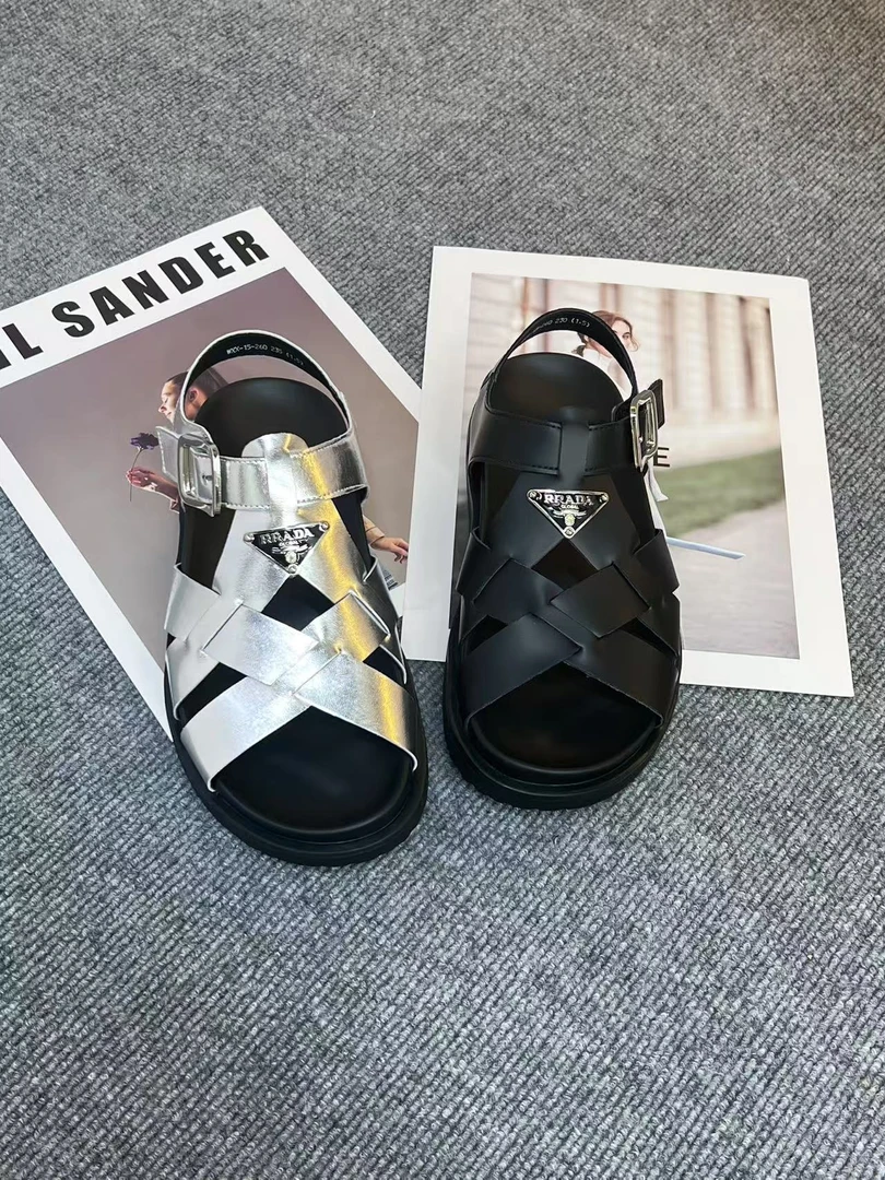 15-260玛莎玛索2025夏季新款时尚洋气露趾凉鞋纯皮休闲圆头平底