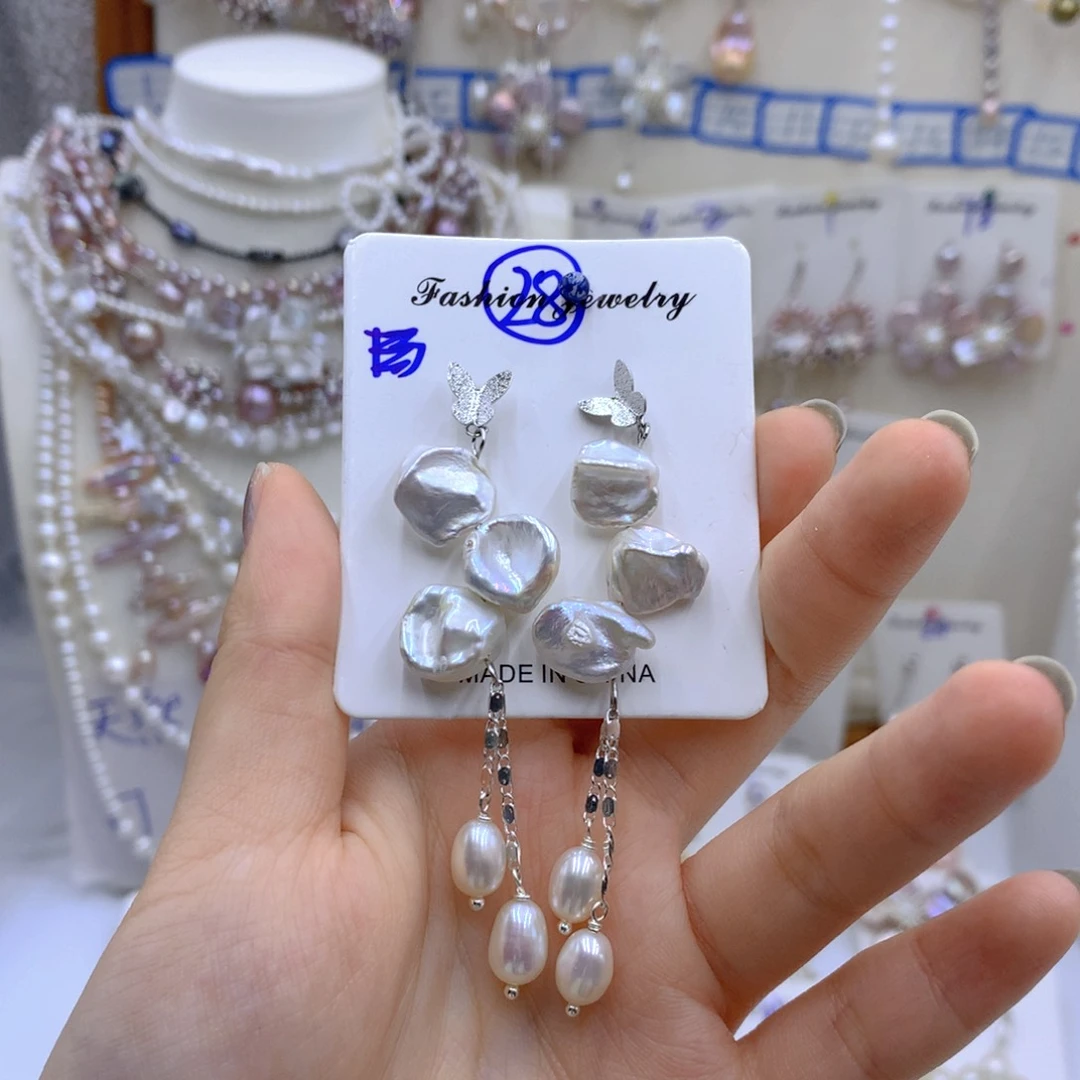 淡水珍珠颈饰银S925镶嵌