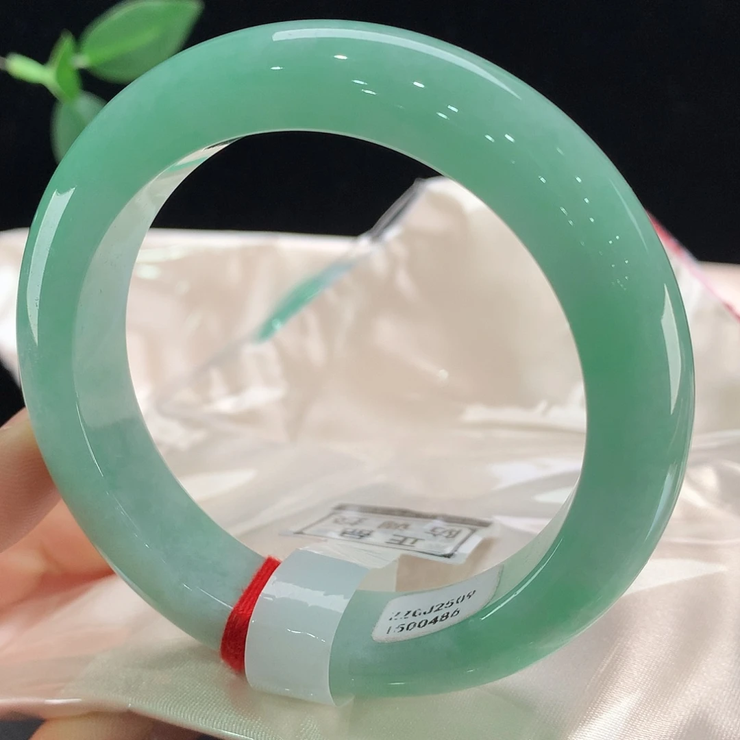 翡翠未镶嵌手镯0486