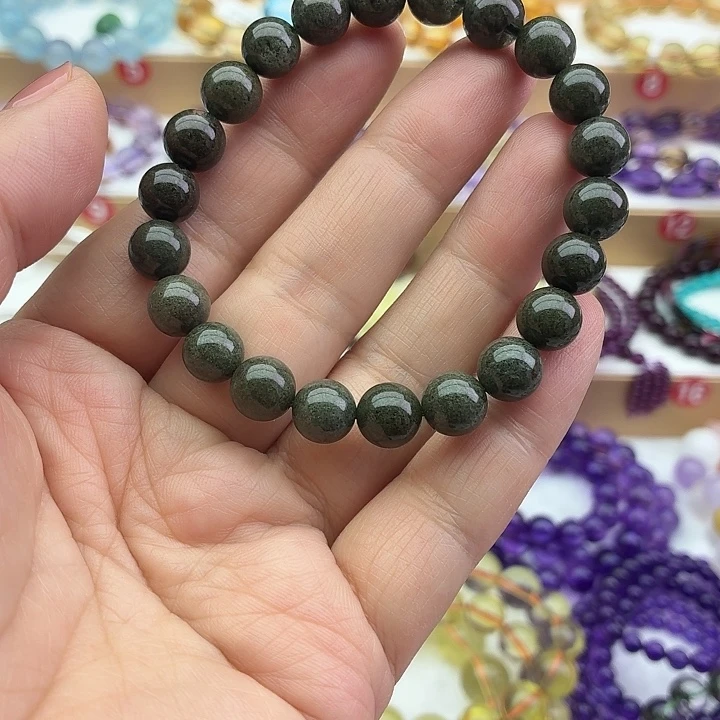 手链水晶未镶嵌天然绿幽灵满盆手链