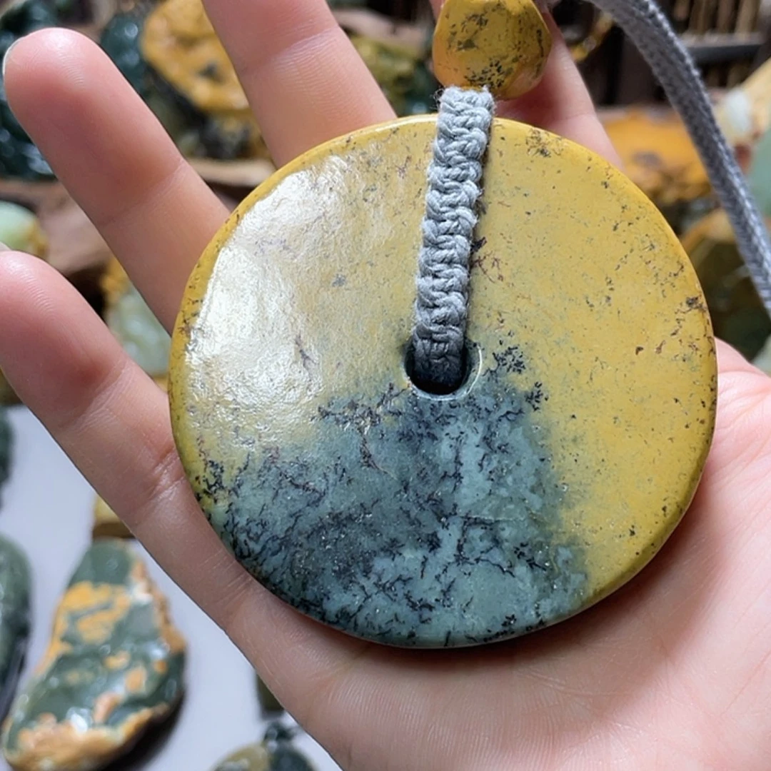 【闪购商品】岫岩河磨玉（透闪石质玉）把件未镶嵌凡**雨