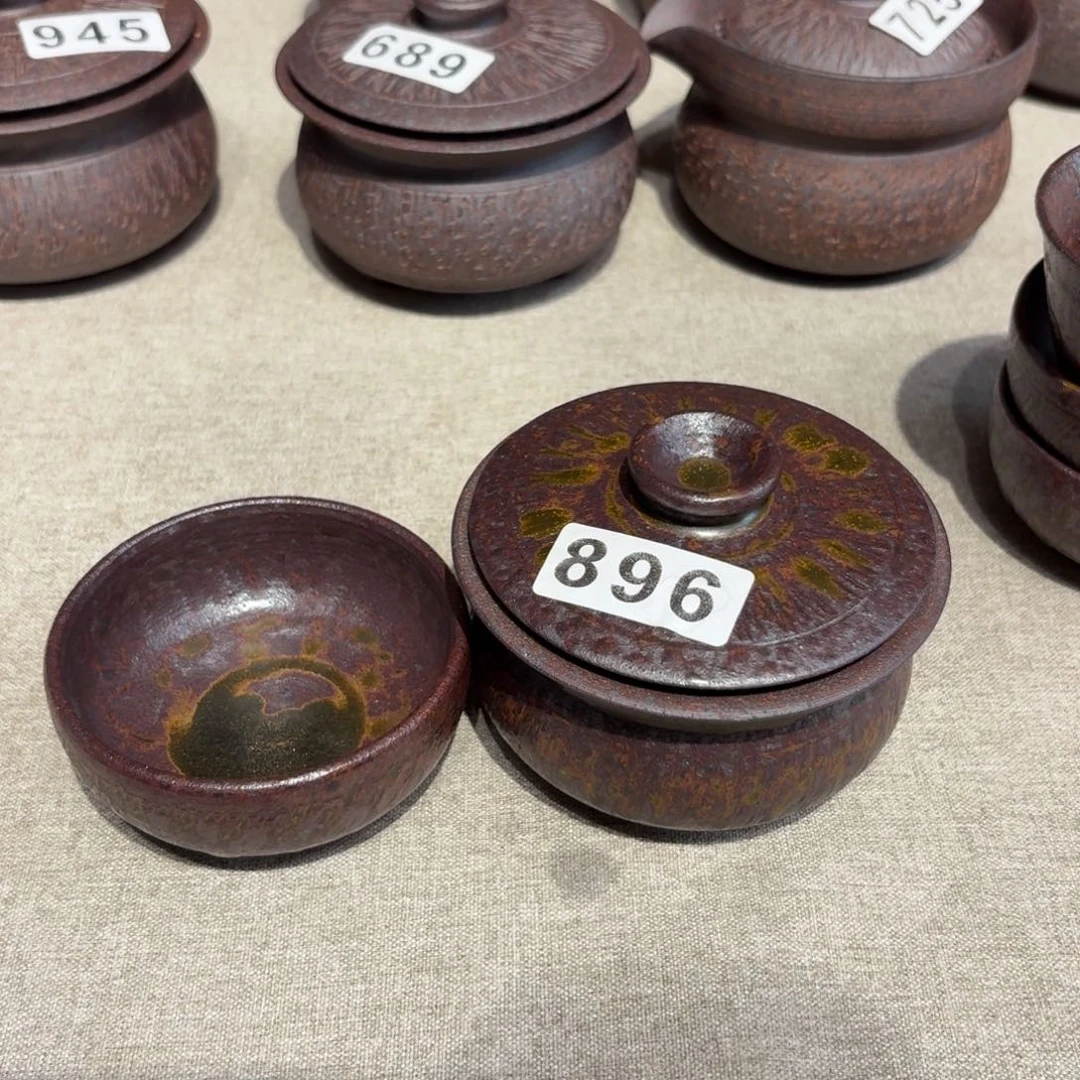 山***丘粗瓷茶具素胎无釉