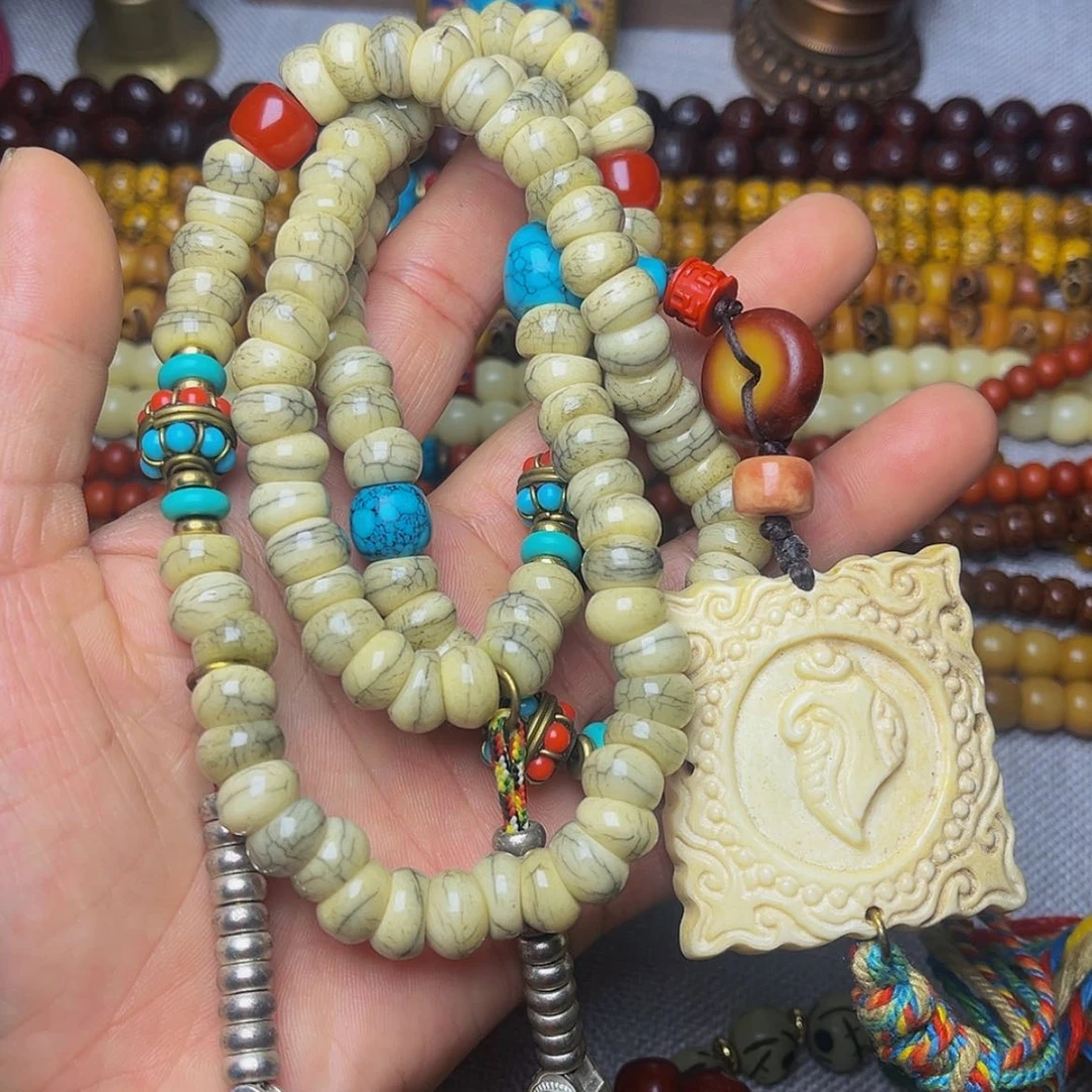 【闪购商品】颈饰玻璃普提手串/普提108