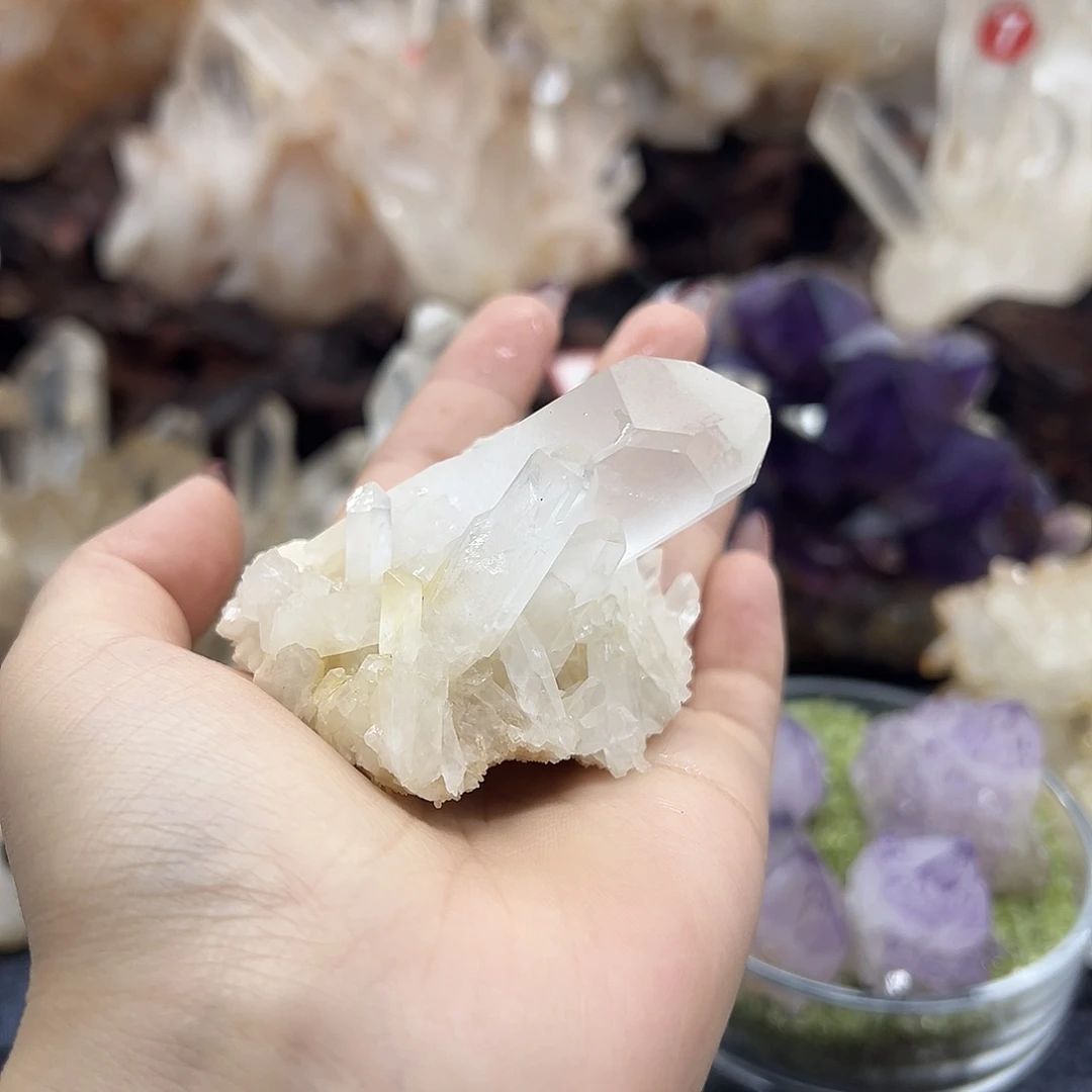 草***宝水晶珠宝半成品银S925镶嵌
