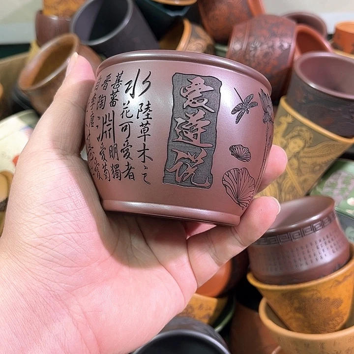 茶杯紫砂全手工紫砂主人杯