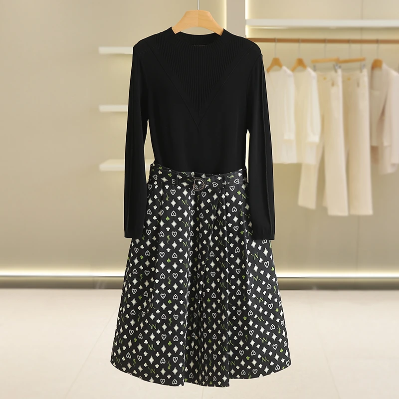 B2693-【25年灵家秋冬新款】收腰连衣裙#1ZNL57L017