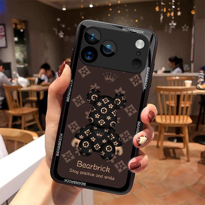 Fashon熊适用苹果17ProMax手机壳苹果17Air玻璃壳iPhone17pro高级