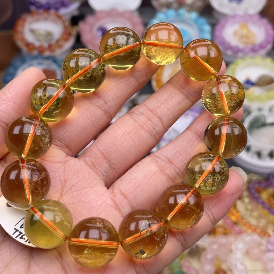 水晶手链未镶嵌爱*奇黄水晶