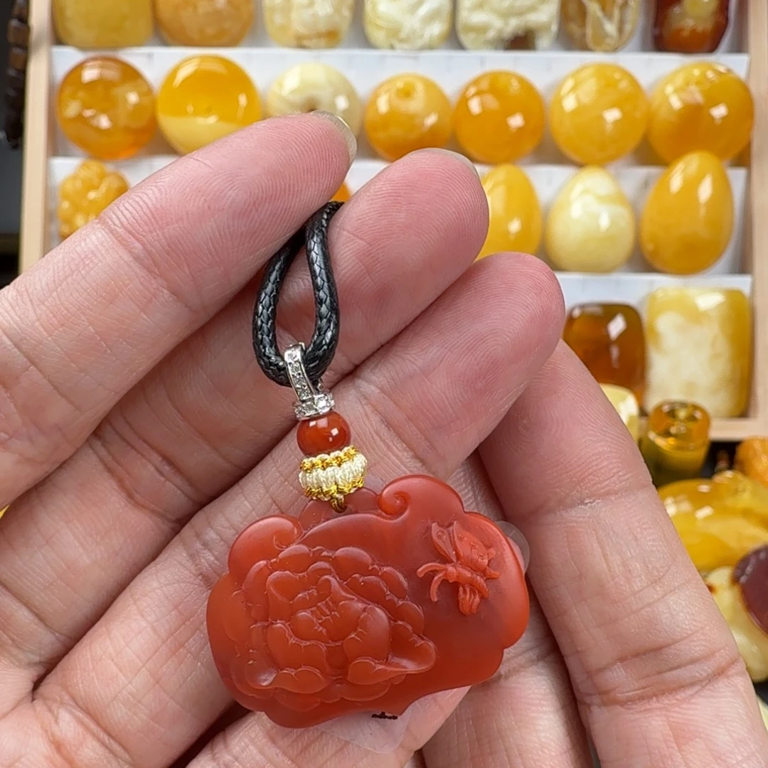 颈饰未镶嵌南红玛瑙南红