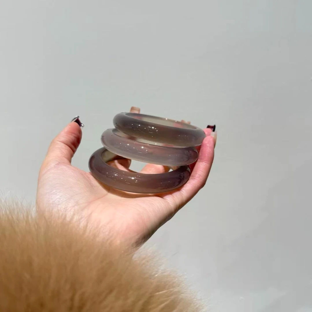 非金属仿水晶手镯 非金属水晶手镯 马料手镯 YSZ59.1