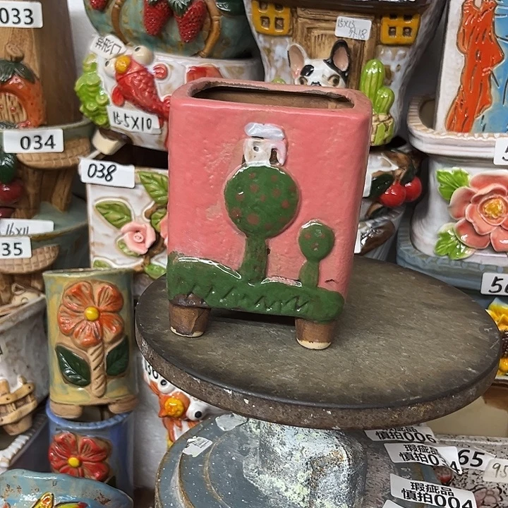 粗陶材质多肉花盆