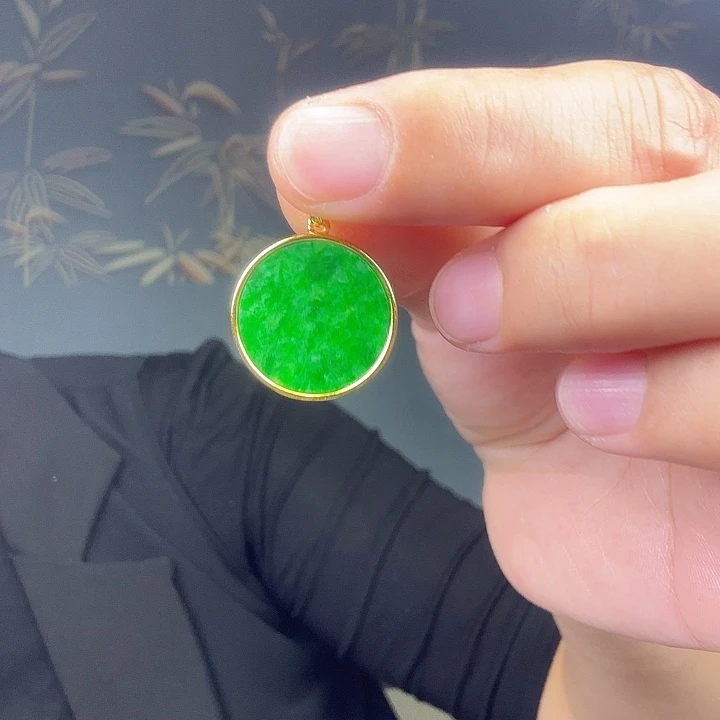 翡翠银S925镶嵌吊坠(不含链)特价