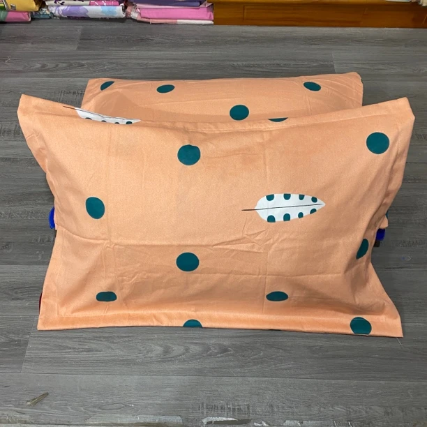枕套一对（48×74）±0.2爱叶橘