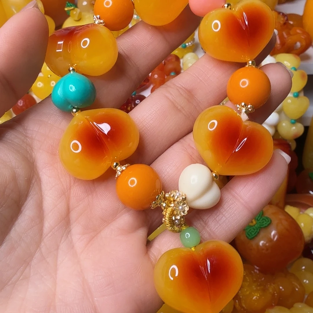 勤***聊非金属屁桃手串一套